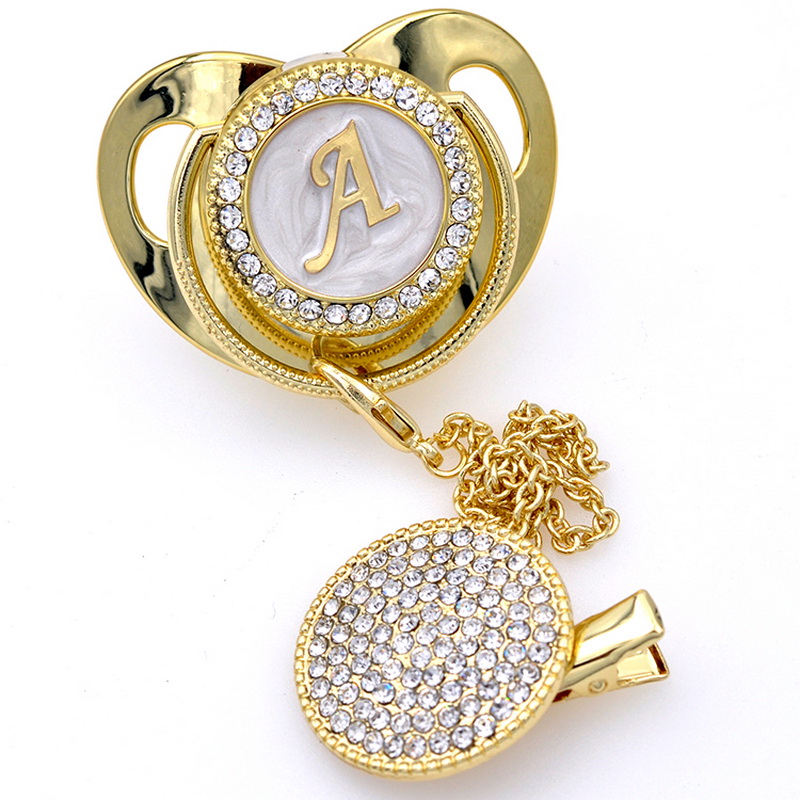 Baby Products Newborn - Pacifier Beads And Clips Gold Pacifier