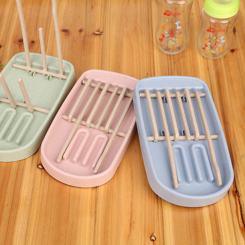 Baby Products Sale - Baby Bottle Wheat Straw Drying Rack