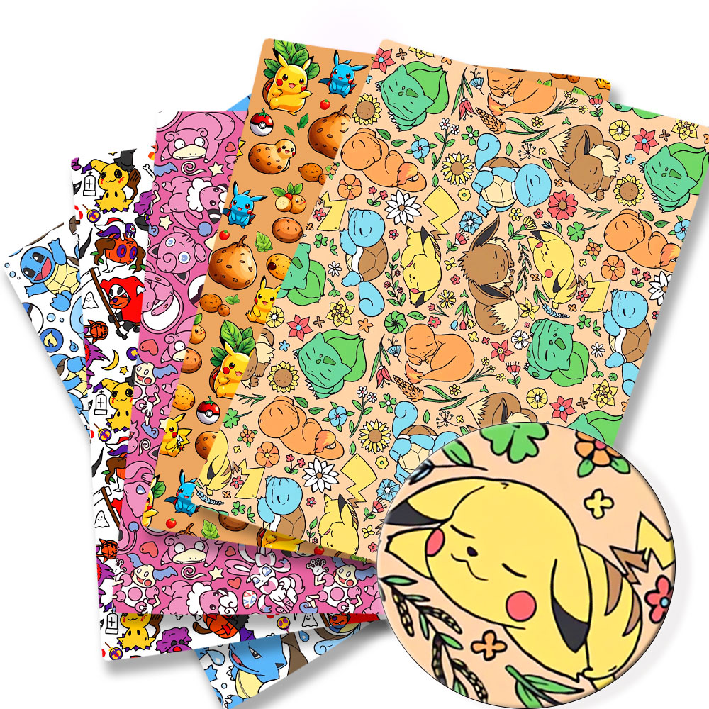 Baby Products In Japan - Pokemon Cartoon Fabric140*50cm Handmade Sewing Patchwork