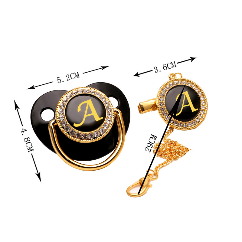 Black Gold Luxury Pacifier for - Baby Products Newborn ulasan dan harga