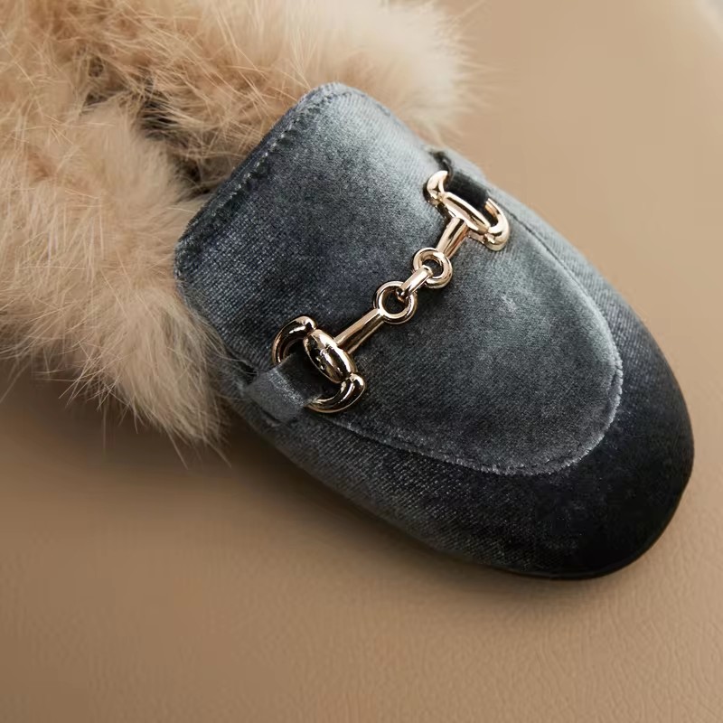 Winter Kids Fur Princess Shoes - Baby Product Brand ulasan dan harga