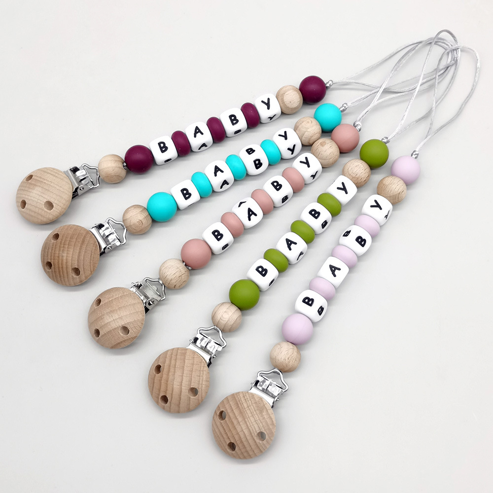 Custom Name Pacifier Clips Cha - Baby Products For Gift ulasan dan harga