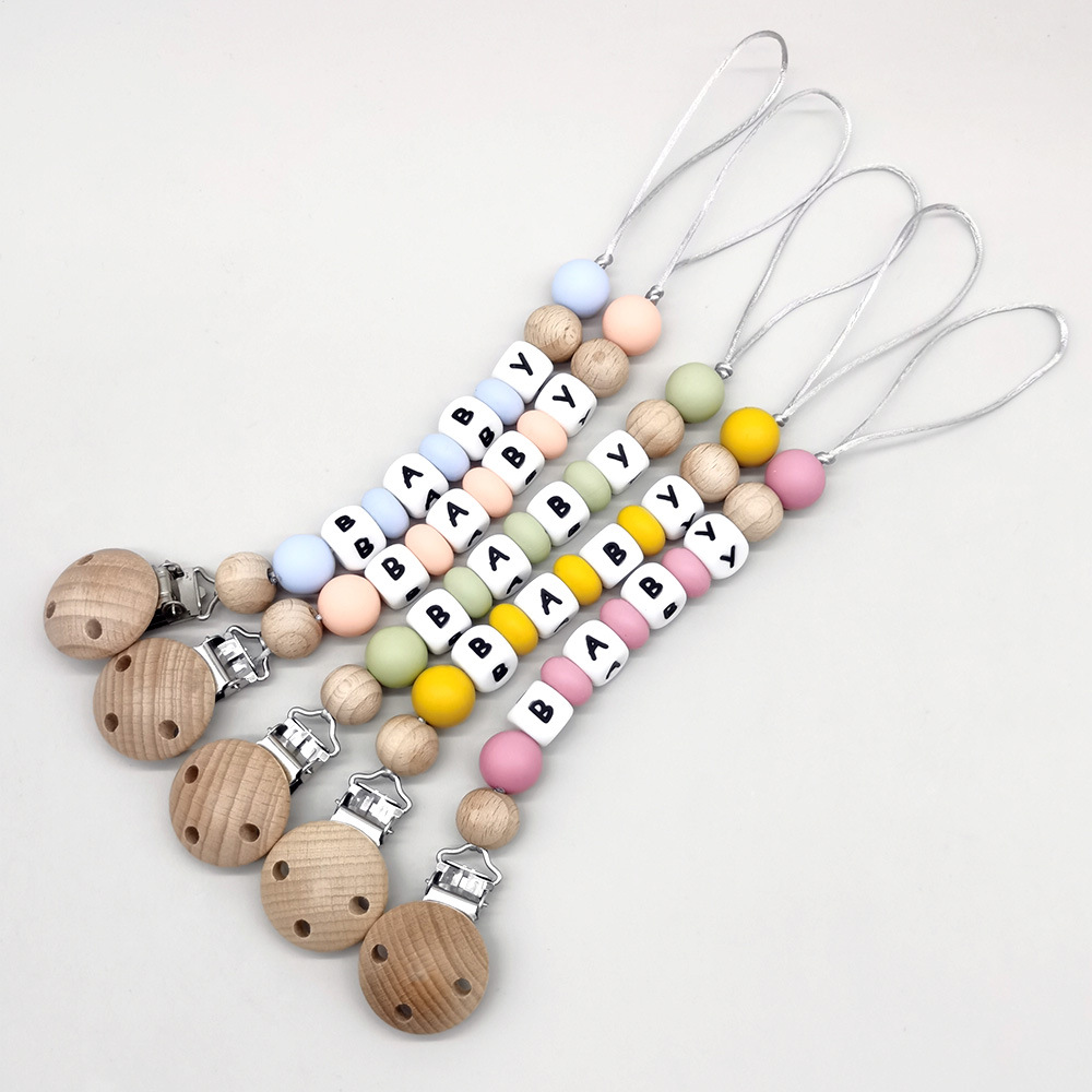 Custom Name Pacifier Clips Cha - Baby Products For Gift ulasan dan harga