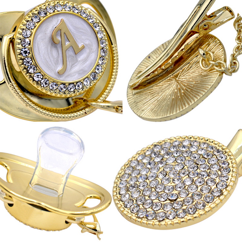 Pacifier Beads And Clips Gold  - Baby Products Newborn ulasan dan harga